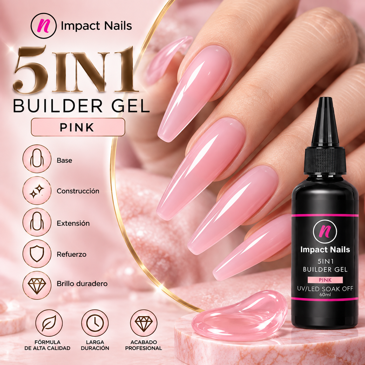 Builder Gel Filler Pink.