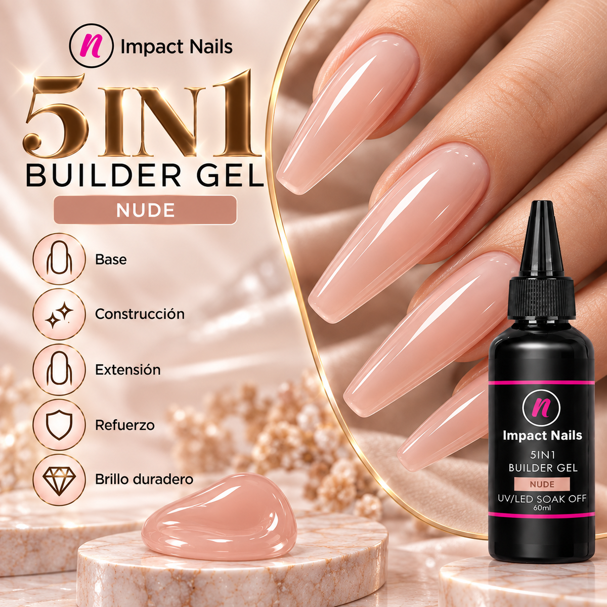 Builder Gel Filler Nude.