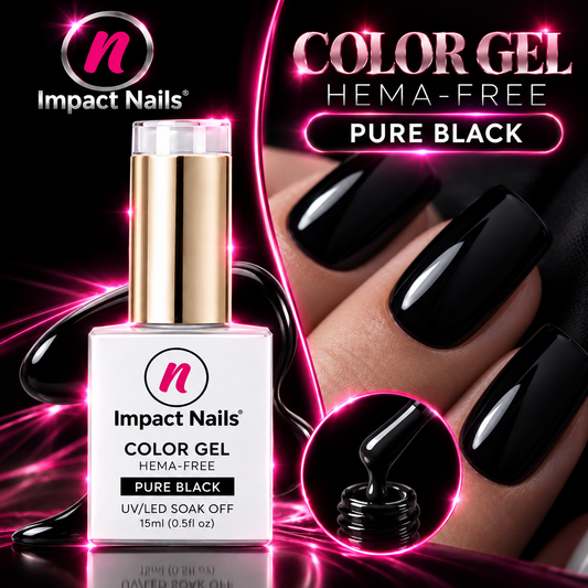 Pure Black Gel Color.